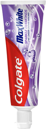 3 x COLGATE MAX WHITE SPARKLE DIAMONDS Cooling Daily Toothpaste 100ml