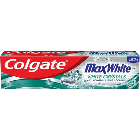 3 x COLGATE MAX WHITE White Crystals Whitening Cooling Daily Toothpaste 100ml