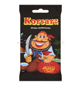 24 KORSARZ PIRATE Chocolate Covered Coconut Cream Retro Candy Dragee Bags 70g