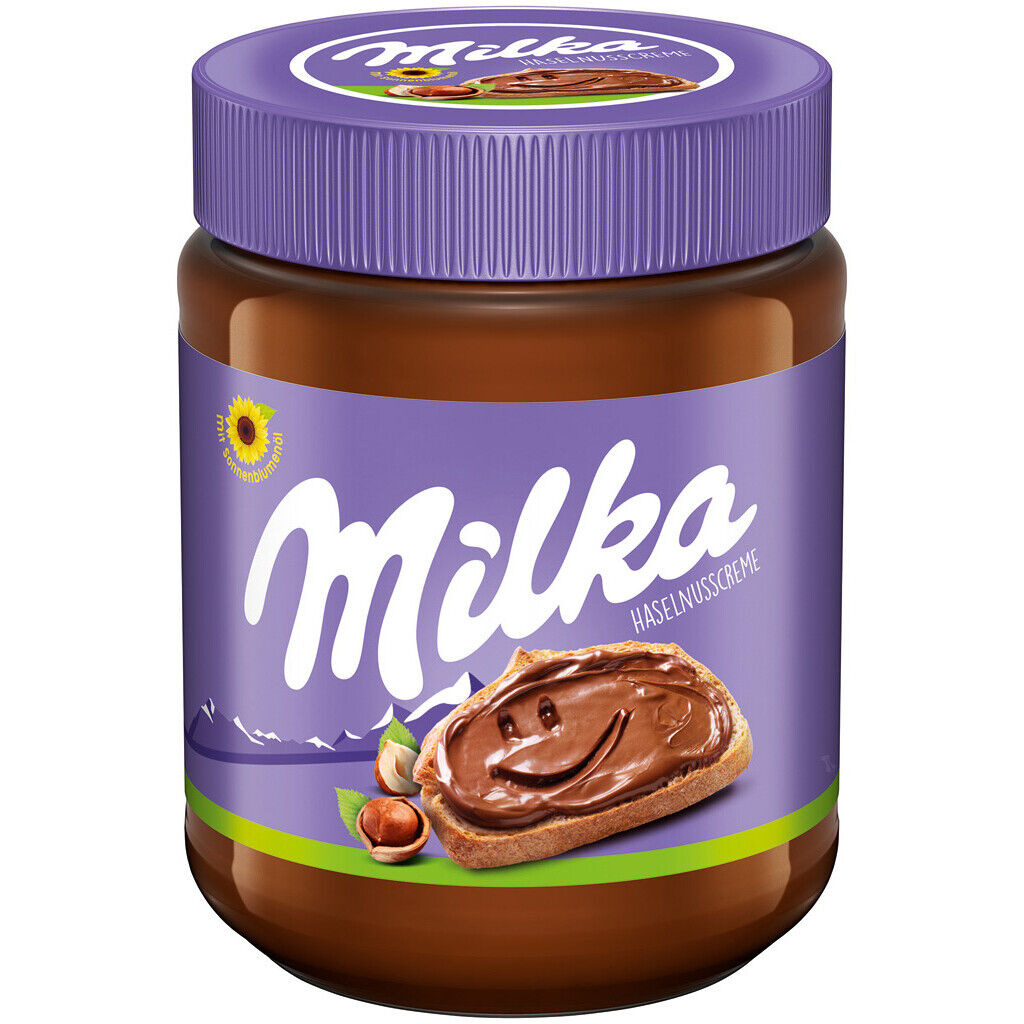MILKA Hazelnut Chocolate Cream Spread Dessert Sweets Glass Jar 350g 12.4oz