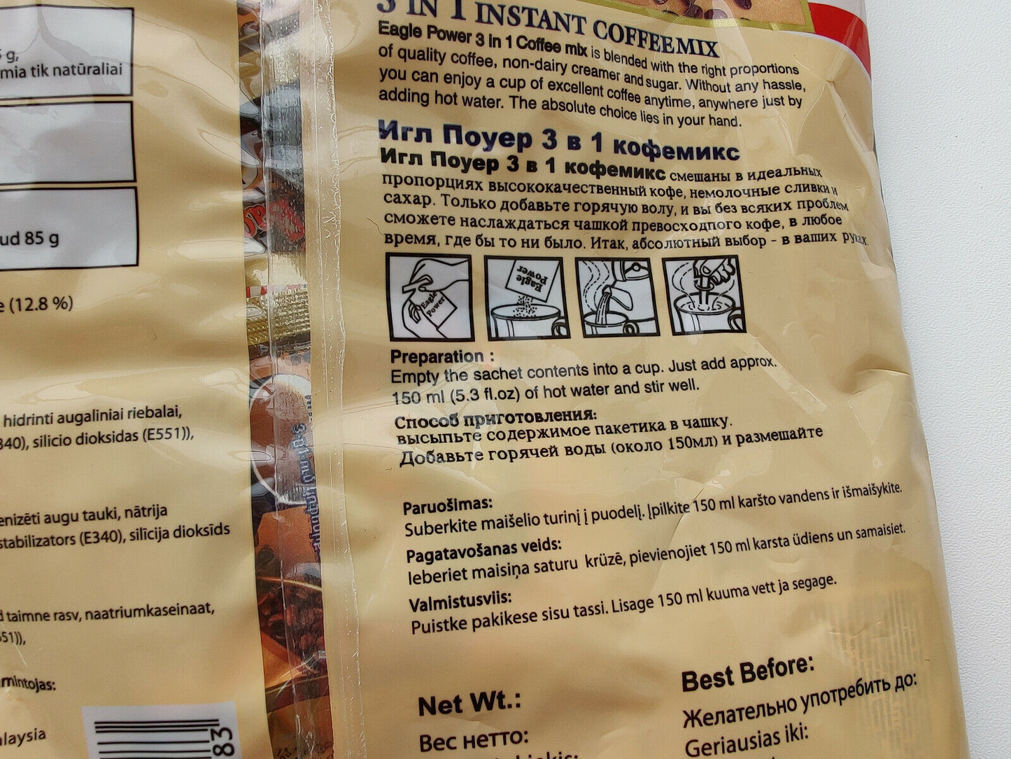 40 MacCoffee Original 3in1 Instant Coffee & Creamer Sachets