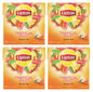 4 x LIPTON Tropical Fruit Flavor Tea Boxes 80 Silk Pyramid Bags Total