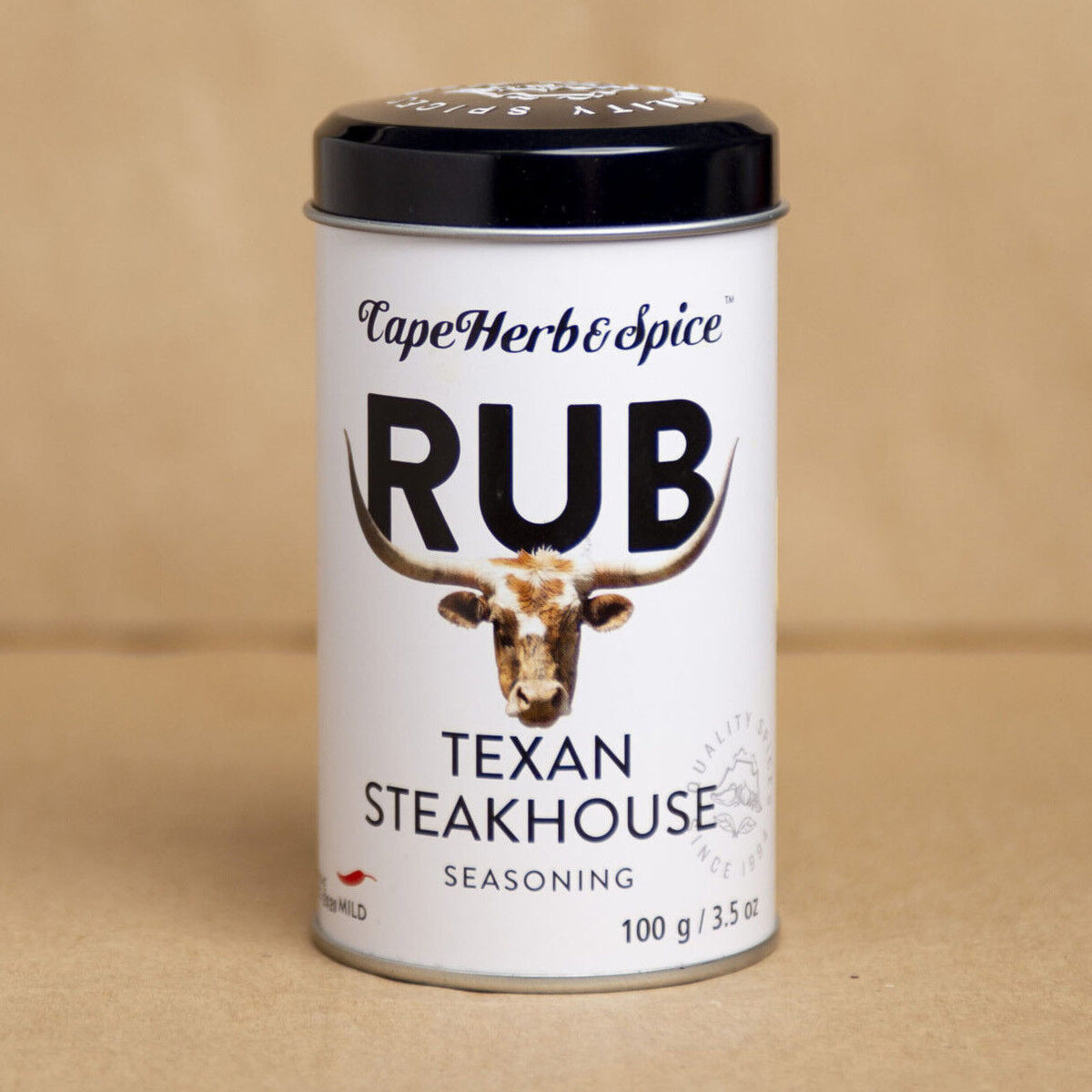 CAPE HERB & SPICE Texas Steakhouse RUB African Seasoning Mix Tin 100g ...