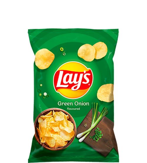 5 LAYS GREEN ONION Flavor Potato Chips Crisps European Snacks 130g 4.6oz