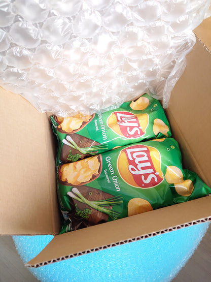 5 LAYS GREEN ONION Flavor Potato Chips Crisps European Snacks 130g 4.6oz