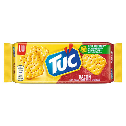 6 TUC BACON Flavor Crackers Pretzels Crisps Beer Snacks 100g 3.5oz