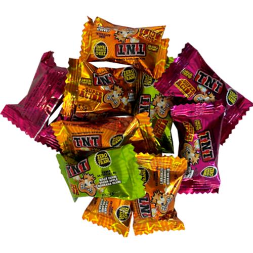 TNT SUPER SOUR Chews with Liquid Filling 1kg Bag Party Sweets Stocking Stuffers