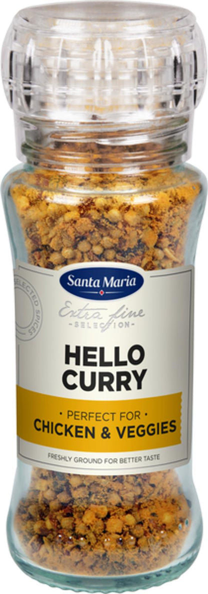 SANTA MARIA Hello Curry Spice Mix Grinder For Chicken and Vegetables 70g 2.4oz