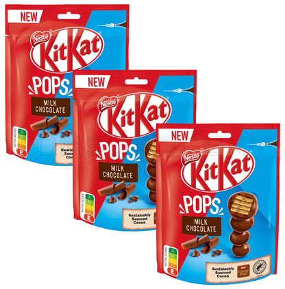 3 KIT KAT POPS Milk Chocolate Chocolate Balls with Wafer 140g 4.9oz