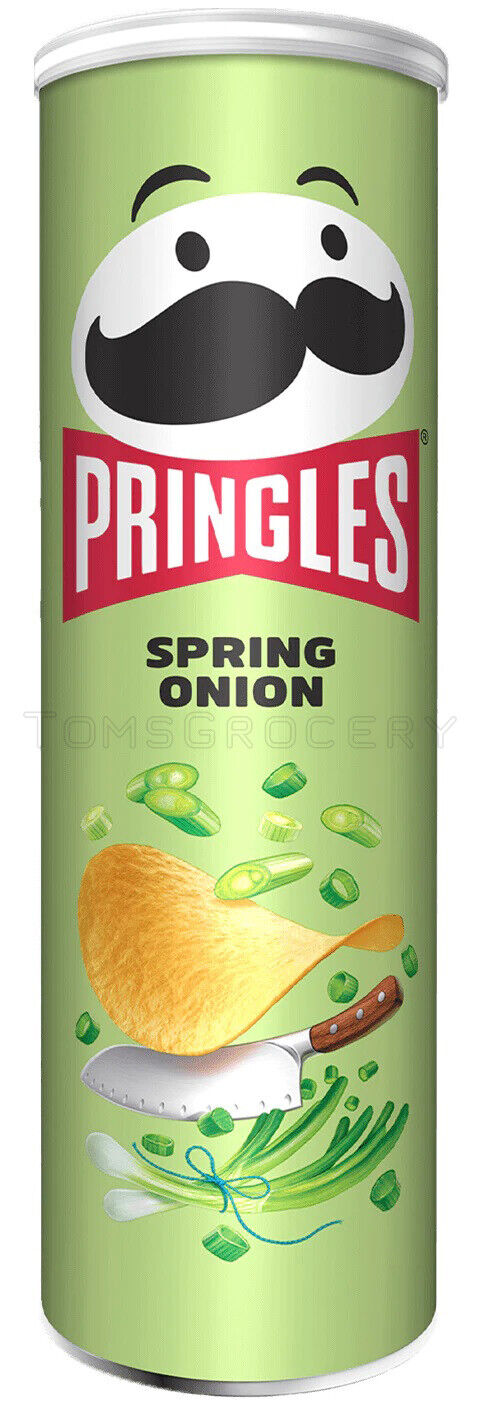 PRINGLES Spring Onion Flavor Potato Chips Snacks 165g