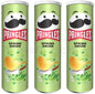 3 x PRINGLES Spring Onion Flavor Potato Chips Snacks 165g