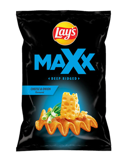 5 x LAYS MAXX Cheese & Onion Flavor Potato Chips Crisps Snacks 130g 4.6oz