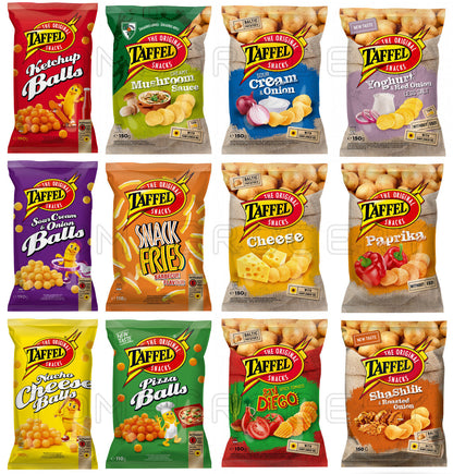 TAFFEL Potato Chips Variety Popular European Snacks Crisps New Flavors