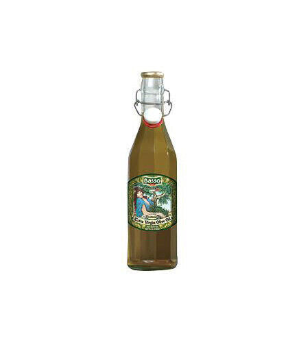BASSO 100% Italian Unfiltered Extra Virgin Olive Oil Bottle 500ml 16.9 fl oz