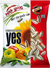 YES Spiced Roasted Sunflower Seeds Bundle Flavor Mix Chili Lemon Cheese 5 x 150g