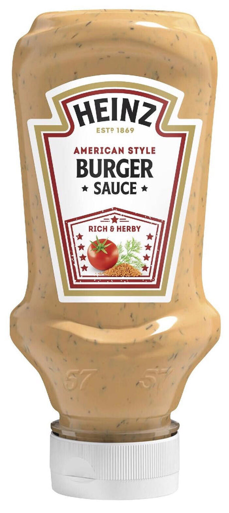 3 HEINZ American Style Burger Sauce Bottles 400ml 13.5fl. oz