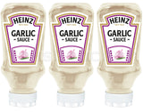 3 HEINZ GARLIC SAUCE Bottles 420g 14.8 oz