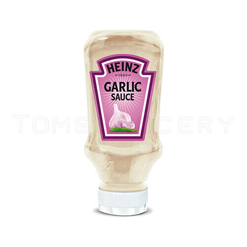 3 x HEINZ Garlic Sauce Squeezy Bottle 420ml 14.2 fl. oz