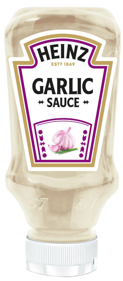 3 x HEINZ Garlic Sauce Squeezy Bottle 420ml 14.2 fl. oz