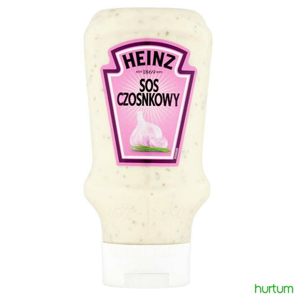 3 x HEINZ Garlic Sauce Squeezy Bottle 420ml 14.2 fl. oz