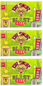 3 x  DR. SOUR Blast Balls Extreme Sour Bubble Gum Candy Novelty Party Sweets