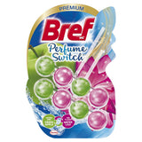 4 x BREF Perfume Switch Apple & Lily Aroma Refreshing WC Toilet Hangers Cleaner