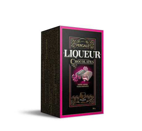 PERGALE Cherry Liqueur Filled Chocolate Sweets Luxury Box 190g 6.7oz