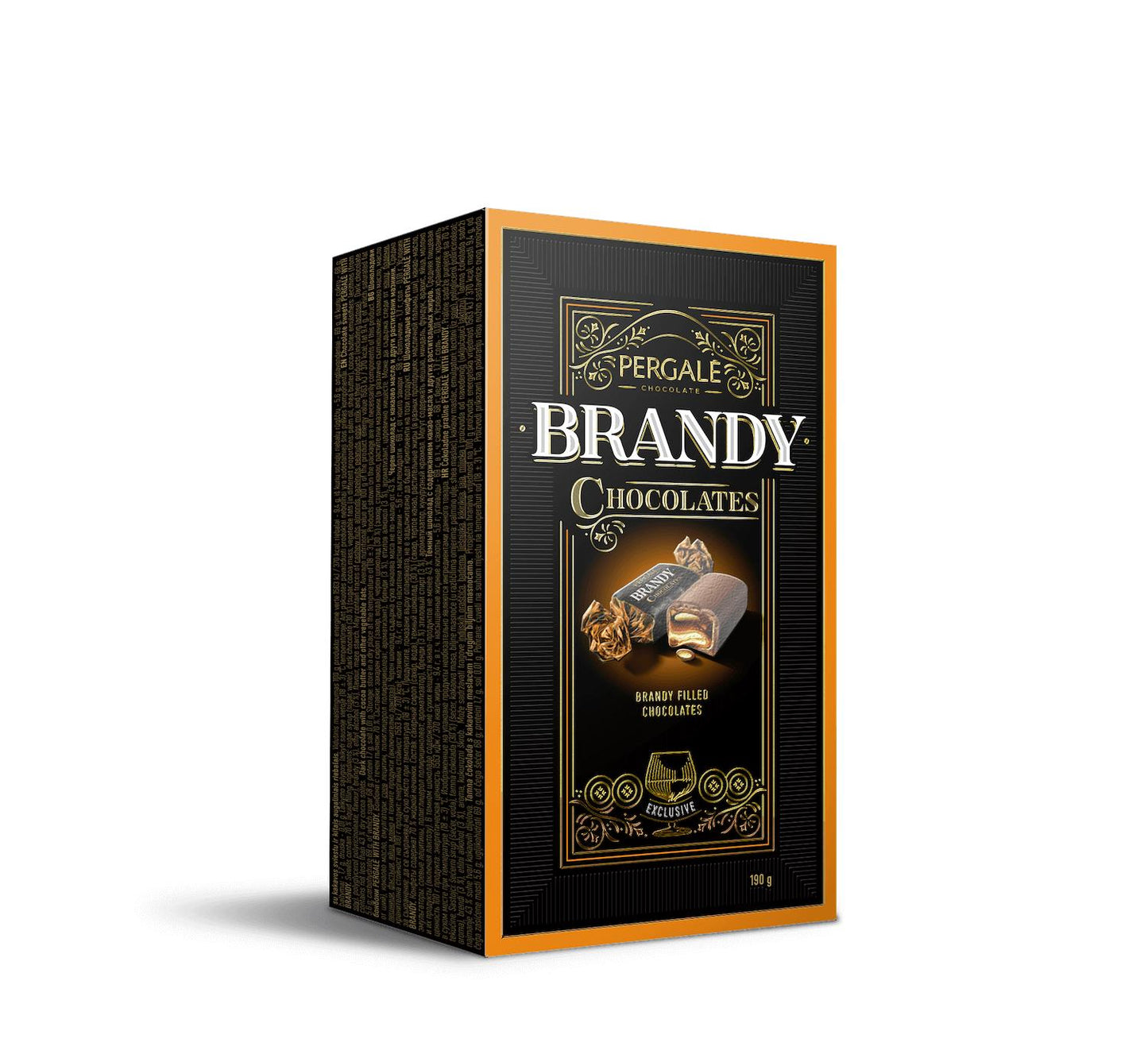 3 x PERGALE Brandy Liqueur Filled Chocolate Sweets Luxury Box 190g 6.7oz