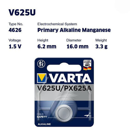 100 pcs VARTA V625U PX625A LR9 KX625 CA16 PX625 MR9 Cell Tablet Battery 200mAh