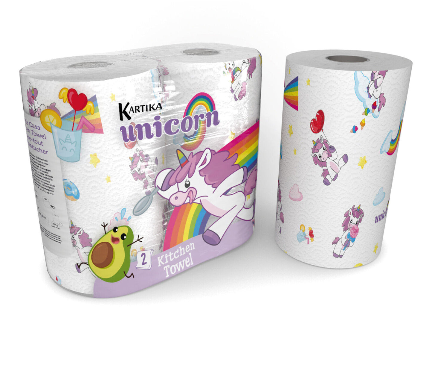 Kartika Unicorn Theme Party Paper Kitchen Towel 1 Pack (2 rolls)