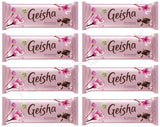 8 x FAZER GEISHA Milk Chocolate Bars with Hazelnut Filling European Sweets 100g