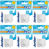 6 x JORDAN EVERYDAY Tooth Floss Fluoride Daily Easy Clean For All Teeth 30m