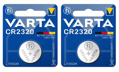 2 VARTA CR2320 LITHIUM Coin 3V 2320 6320 Button Cell Battery 135mAh