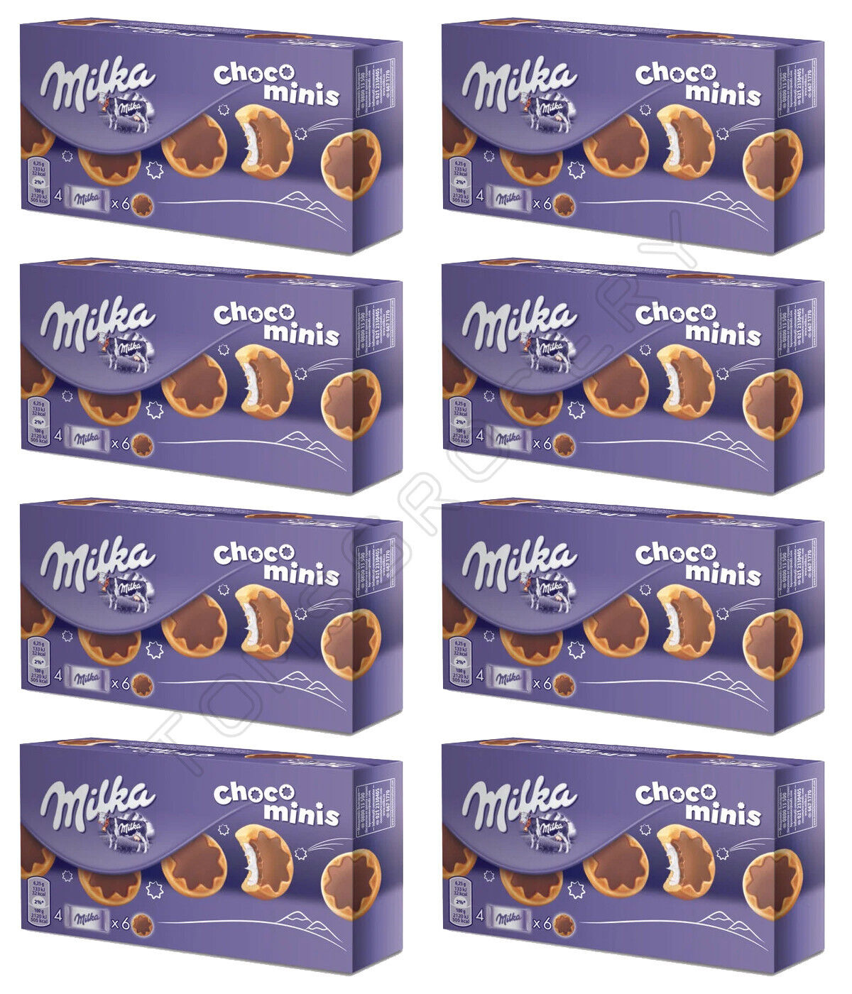 8 MILKA CHOCO MINI STARS Cookies with Milk Chocolate Sweets Snacks 150g 5.3oz