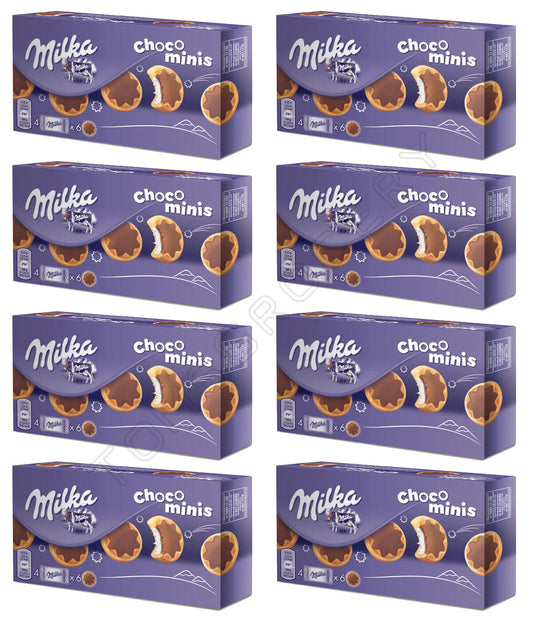 8 MILKA CHOCO MINI STARS Cookies with Milk Chocolate Sweets Snacks 150g 5.3oz