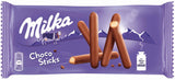 12 MILKA CHOCO STICKS Milk Chocolate Covered Cookies 112g