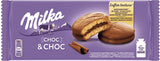 2 x MILKA CHOC & CHOC Fluffy Chocolate Biscuits with Cocoa Filling 150g 5.3oz