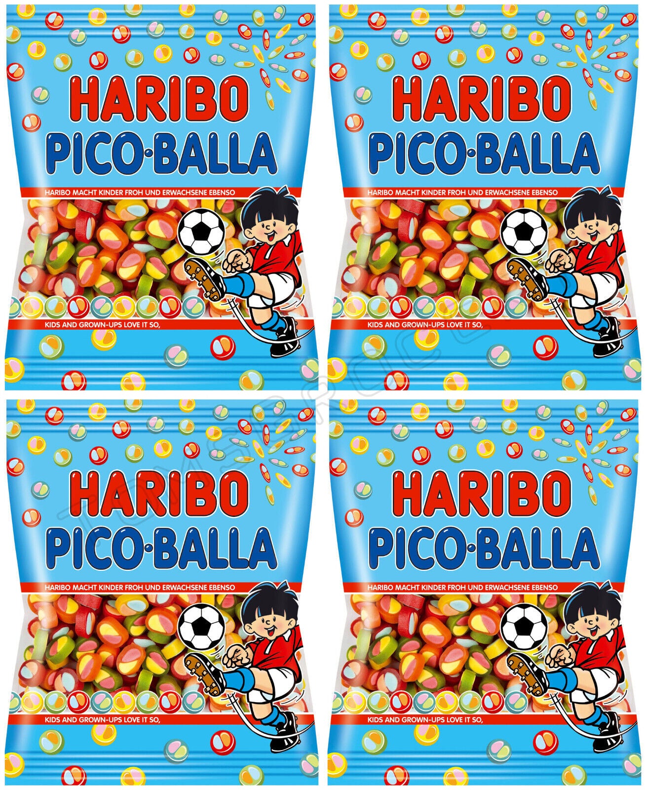 4 HARIBO PICO BALLA Gummies German Sweets Candy Treats 160g 5.6oz