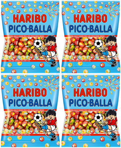 4 HARIBO PICO BALLA Gummies German Sweets Candy Treats 160g 5.6oz