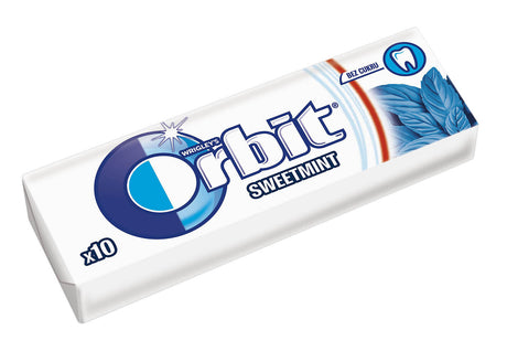 WRIGLEY'S ORBIT SWEET MINT Sugarfree Chewing Gum 14g (pack of 30)