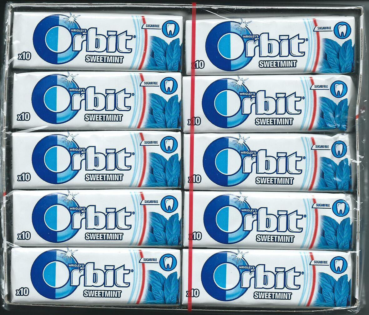 WRIGLEY'S ORBIT SWEET MINT Sugarfree Chewing Gum 14g (pack of 30)