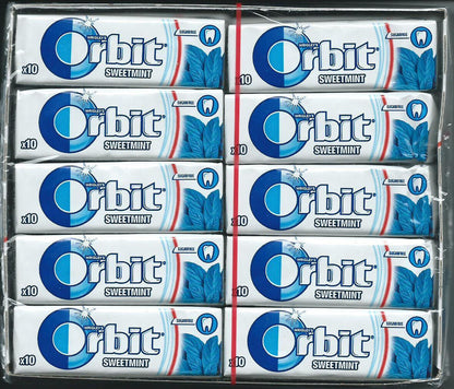 ORBIT SWEET MINT Sugarfree Chewing Gum Box (Pack of 30)