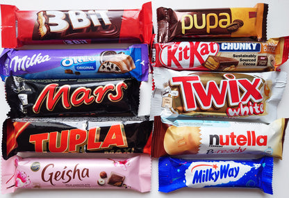 10 CHOCOLATE BARS Bundle Milky Way Milka KitKat European Sweets Party Snacks