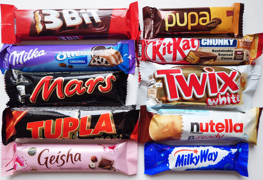 10 CHOCOLATE BARS Bundle Milky Way Milka KitKat European Sweets Party Snacks