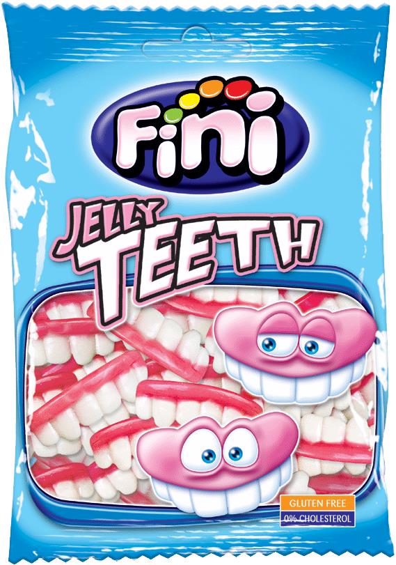 4 x FINI JELLY TEETH Gummy Candy Funny Party Sweets 90g 3.2oz