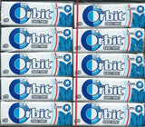 10 WRIGLEY'S ORBIT SWEET MINT Flavor Sugarfree Chewing Gum 14g 0.49oz