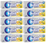 10 WRIGLEY'S ORBIT WHITE FRUIT Flavor Sugarfree Chewing Gum 14g 0.49oz