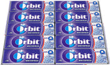 10 WRIGLEY'S ORBIT WINTERFRESH Flavor Sugarfree Chewing Gum 14g 0.49oz