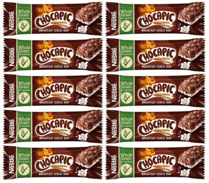 10 x NESTLE CHOCAPIC Breakfast Cereal Bars Snacks Sweets 25g 0.88oz