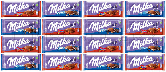 16 MILKA OREO & DAIM Bundle Chocolate Bars Party Sweets European Candy 100g